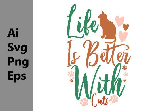 Celebrate Feline Charm with This Versatile Graphic