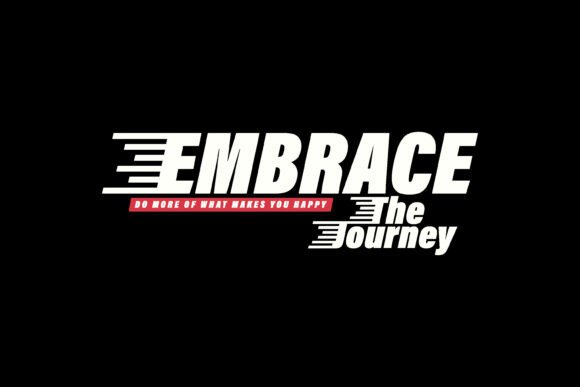 Embrace Typography Bold Graphic Tee: Making a Statement