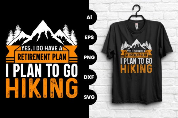 Hiking Vector Graphic T Shirt Design: Trail-Ready Creativity