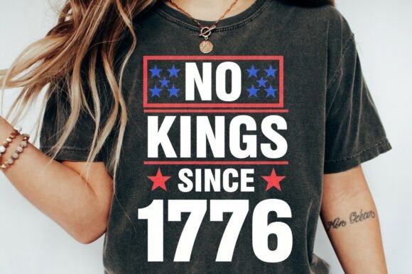 No Kings Since 1776: A Graphic Text Png for Bold Design