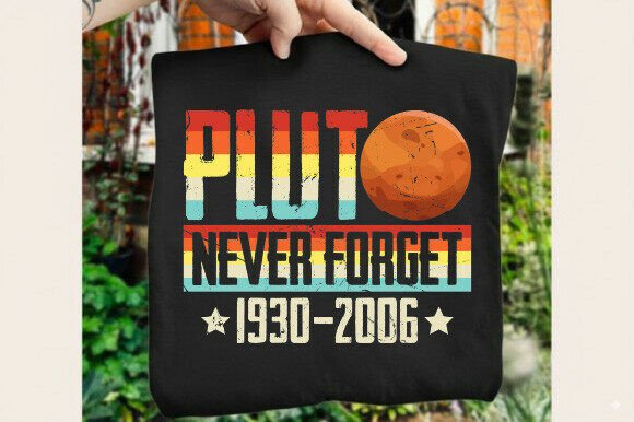 Retro Space Graphic Pluto T-Shirt Design: A Deep Dive