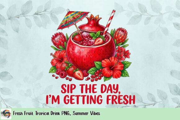 Sip the Day: A Fresh Take on Summer Graphic Design