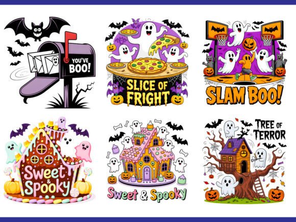 Spooky Halloween Graphic T-shirt Design: A Festive Creative Toolkit