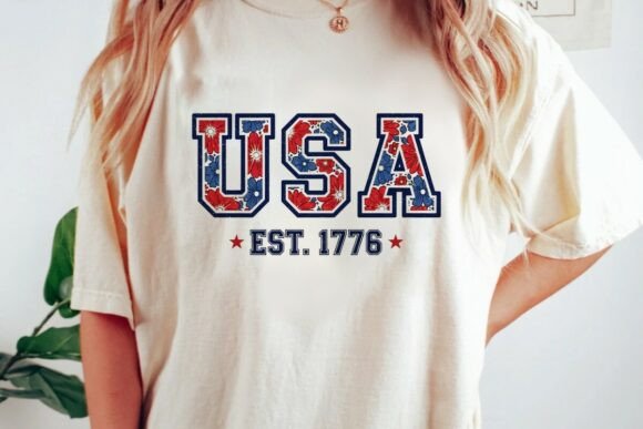 USA Floral Est 1776: A Vintage Floral Design for Modern Projects