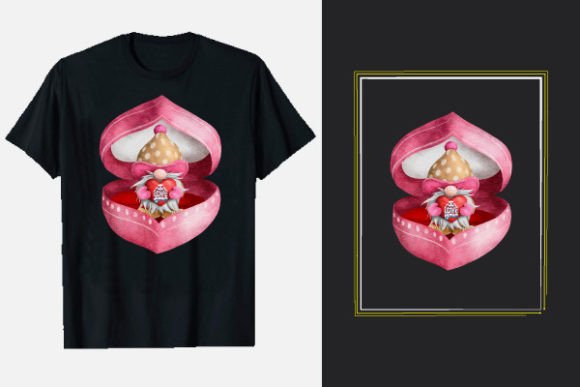 Valentines Day Graphic T-Shirt 23: Love Heart Design